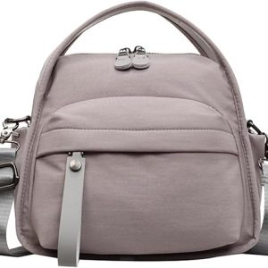 Nylon Crossbody Bag – Beige